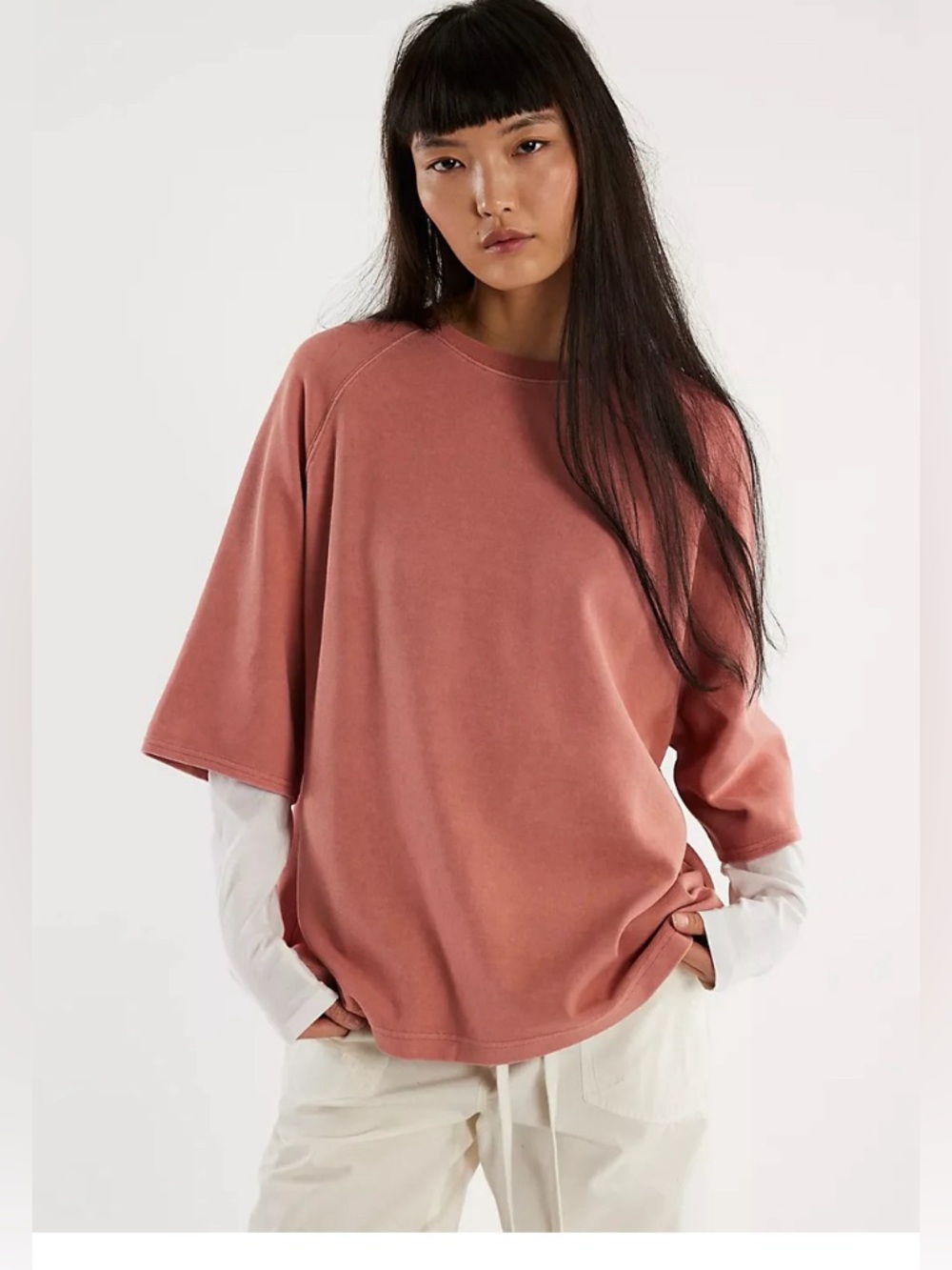 Free People We The Free Joah Tee - Cedarwood oversized size M
